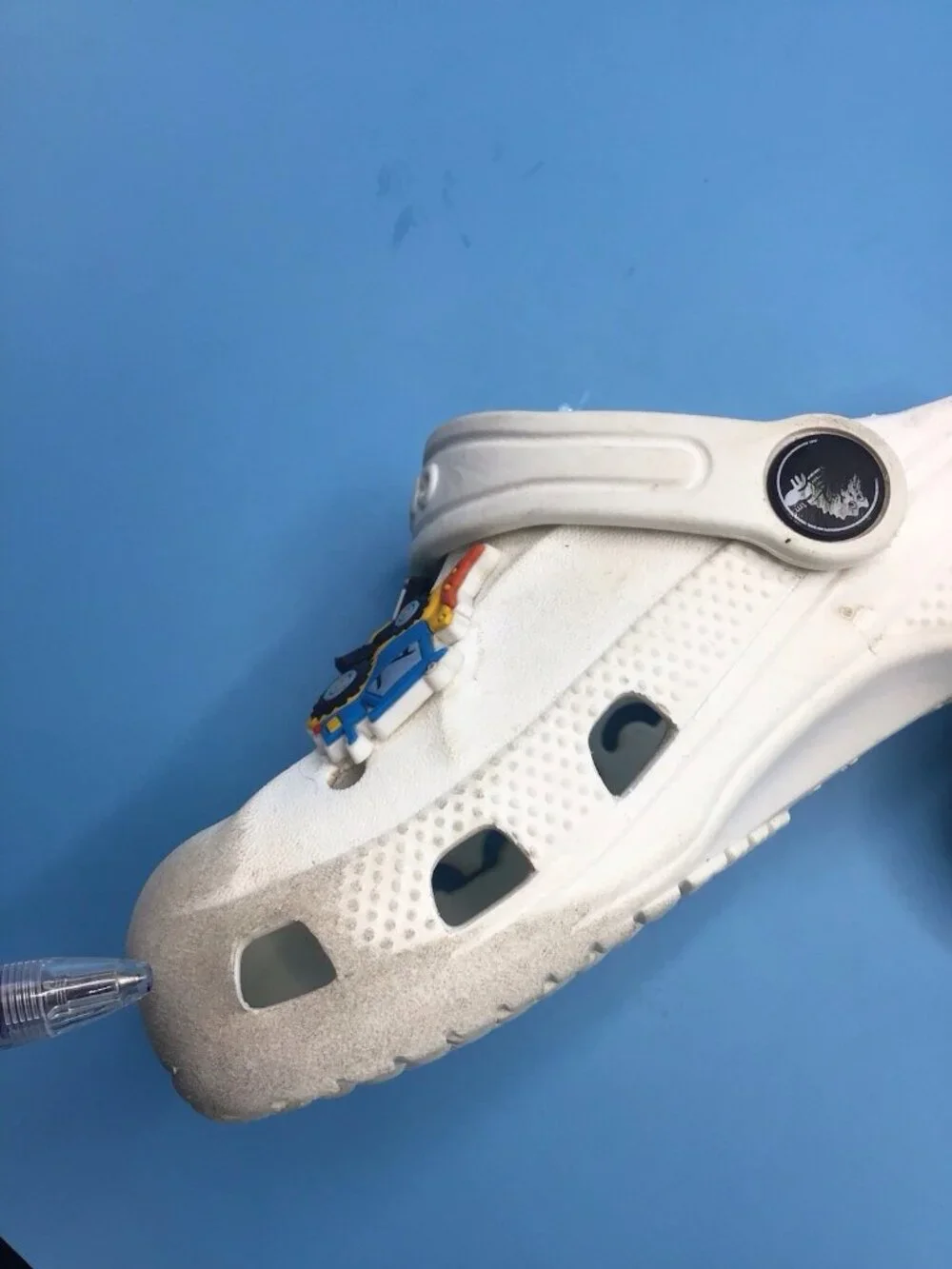 Crocs Kids Baya Clog Size C 10 White Comfort Whit Charms